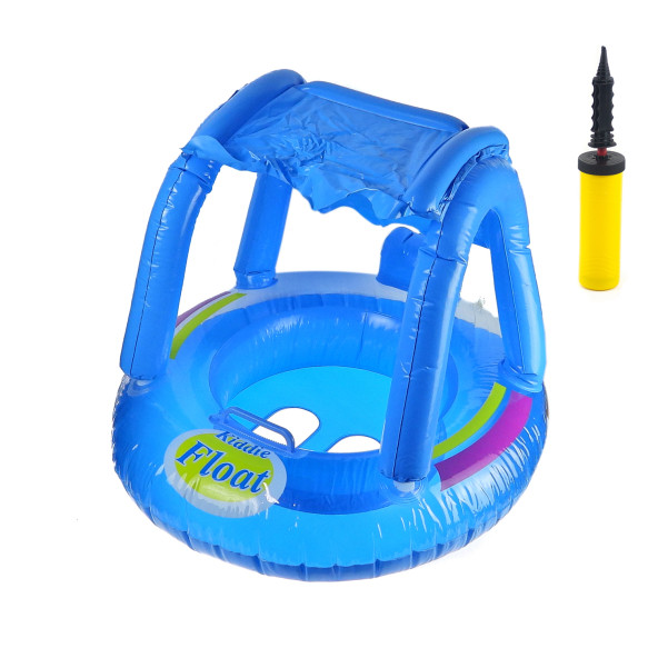 Çocuk Gölgeliği Deniz Havuz Gölgeliği 72 22 Cm Yaş Mavi Pompa Set ürün görseli 1