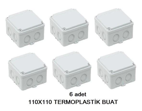 METE ENERJİ Termoplastik Buat 110x110x65mm IP67 IK06 ( 6 adet ) ürün görseli 1