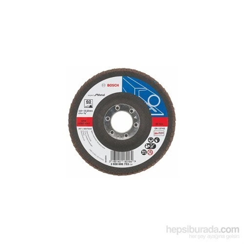 Bosch  - Flap Zımpara Diski - 115 Mm, 22,23 Mm, 60 Kum ürün görseli 1