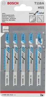 Bosch  - Ekonomik Seri Metal İçin T 118 A Dekupaj Testeresi Bıçağı - 5'Li Paket ürün görseli 1