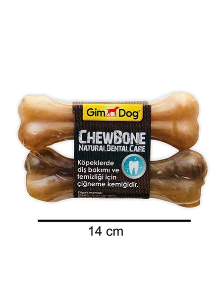 Gimdog Mordimi Press Kemik 5,5’  14 cm.  2 li Naturel 120 Gr. ürün görseli 1
