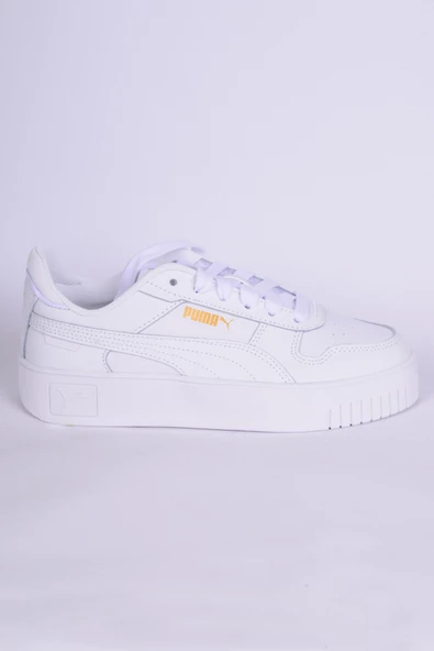 Puma 389390-01 Carina Street Deri Ortopedik Taban Kadın Günlük Beyaz Spor Ayakkabı ürün görseli 1