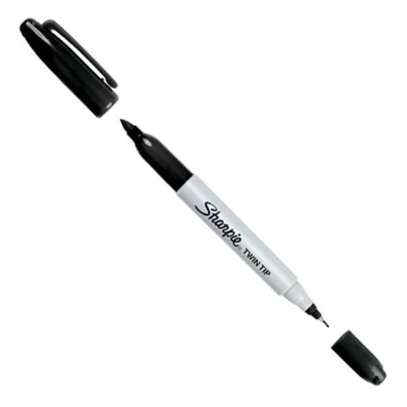 Sharpie Twin Tip Permanent Marker Kalem Çift Uçlu SİYAH ürün görseli 1