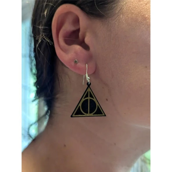 Harry Potter Küpe 3'Lü Set - Resim 4