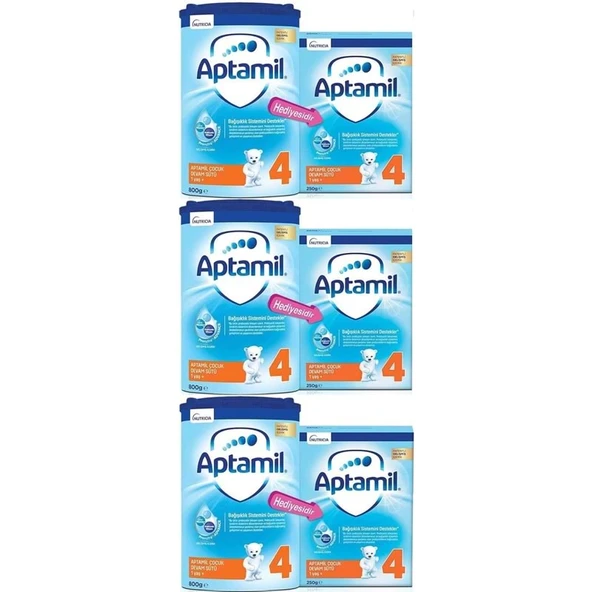 Nutrıcıa Aptamil Pronutra 1050GR (800+250GR) Devam Sütü No:4 (1 Yaş ve Üzeri) Avantaj Pk (3 Lü Set) ürün görseli 1