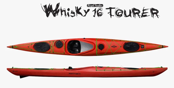 Point65 Whisky 16 Tourer Rudder & Skeg Kano-KIRMIZI ürün görseli 1