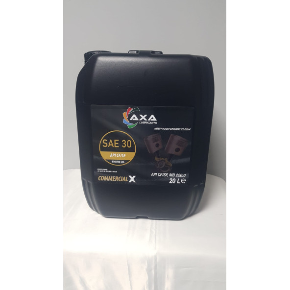 AXA LUBRİCANTS SAE 30 20 LT ZİNCİR VE MOTORLU TESTERE YAĞI (ÜRETİM YILI:2024 ürün görseli 1