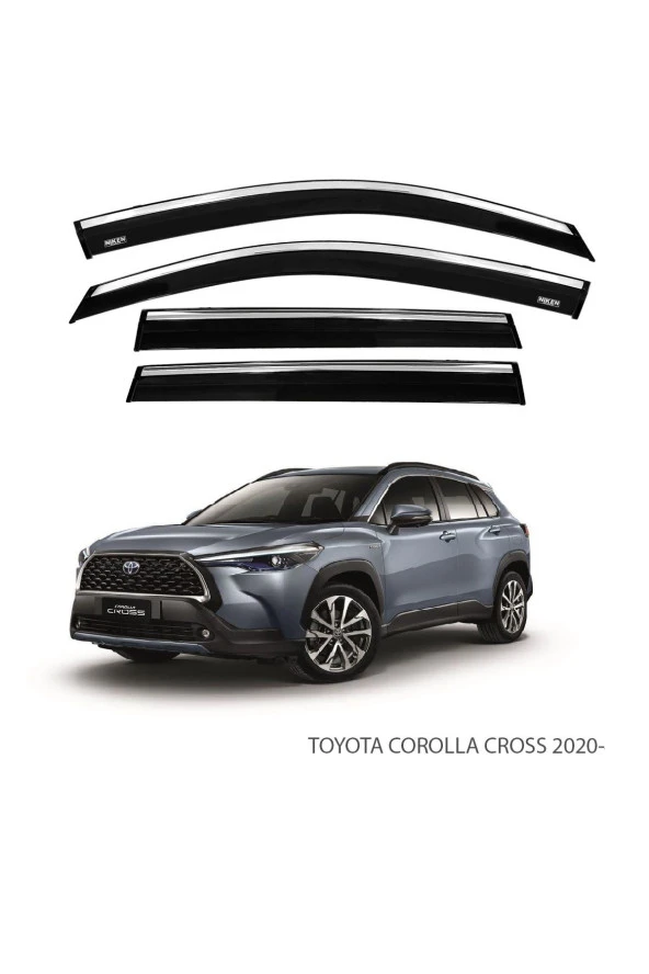 COROLLA CROSS 2020 SONRASI KROMLU CAM RÜZGARLIĞI ürün görseli 1