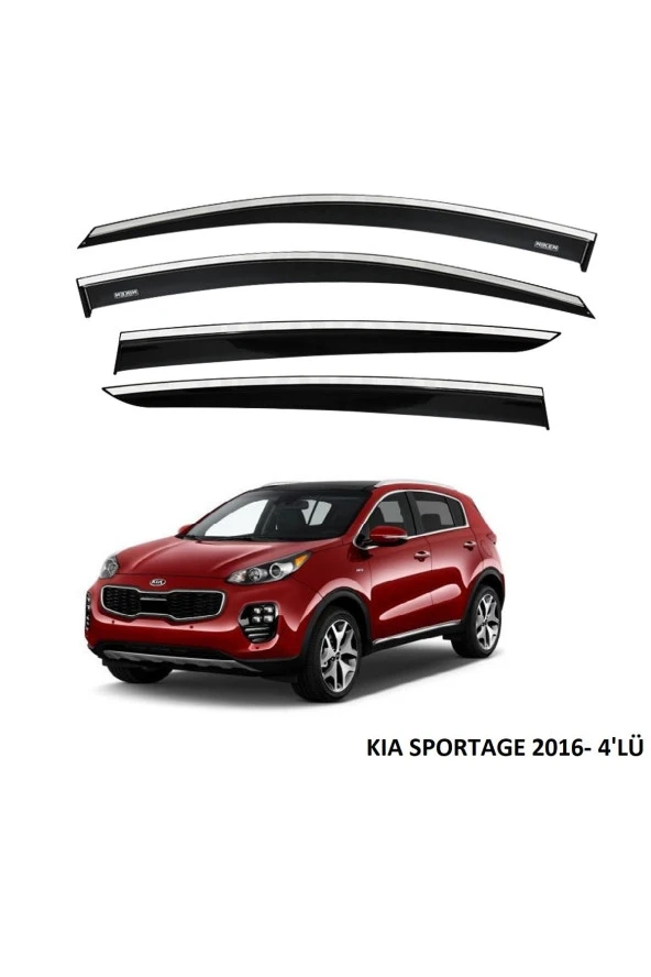 KIA SPORTAGE 2016 SONRASI KROMLU CAM RÜZGARLIĞI ürün görseli 1
