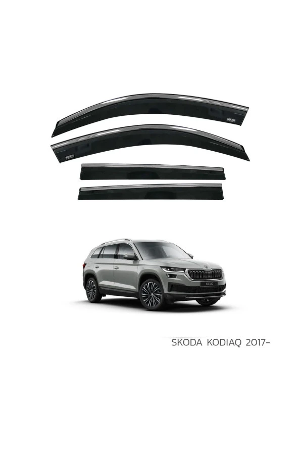 SKODA KODIAQ 2017 SONRASI KROMLU CAM RÜZGARLIĞI ürün görseli 1