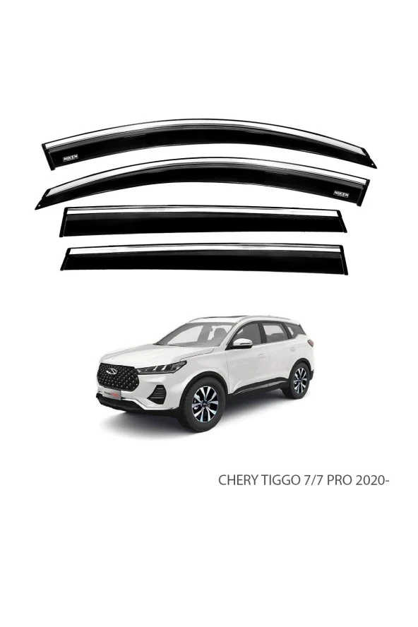 CHERY TIGGO 7 PRO 2023 SONRASI KROMLU CAM RÜZGARLIĞI ürün görseli 1
