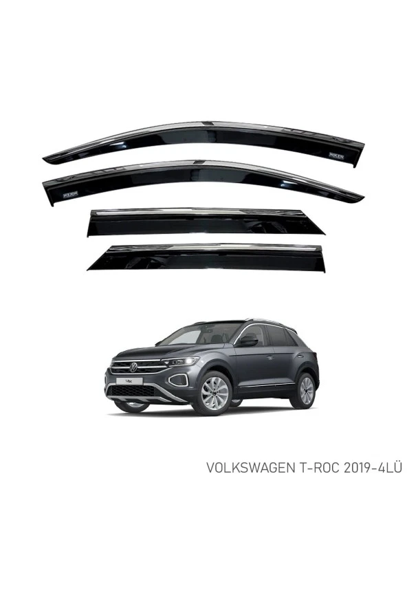 VOLKSWAGEN T-ROC 2019 SONRASI KROMLU CAM RÜZGARLIĞI ürün görseli 1