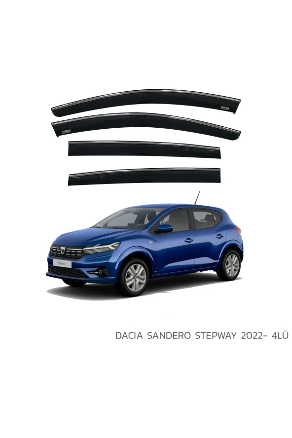 DACIA SANDERO STEPWAY 2022 SONRASI KROMLU CAM RÜZGARLIĞI ürün görseli 1