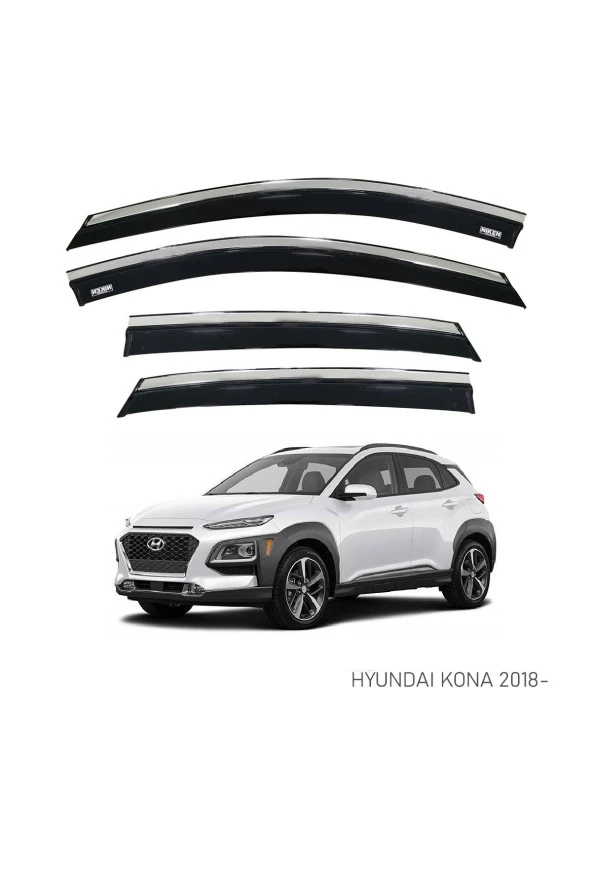 HYUNDAI KONA 2018 SONRASI KROMLU CAM RÜZGARLIĞI ürün görseli 1