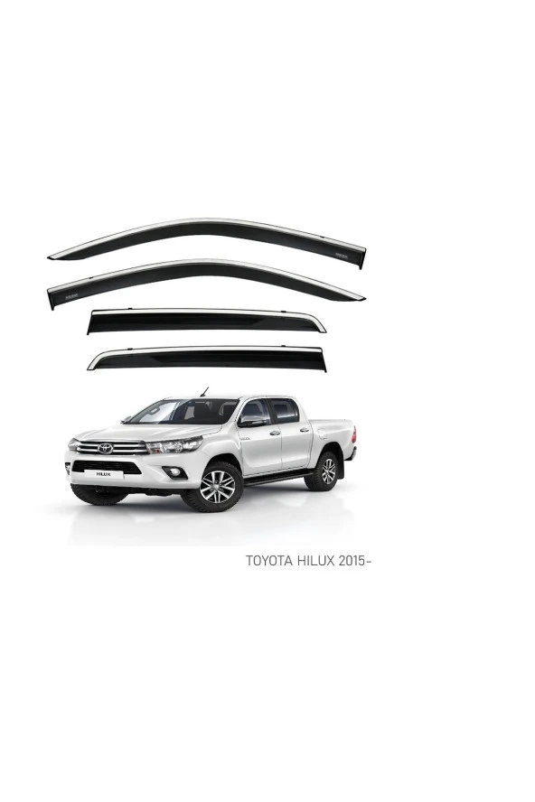 TOYOTA HILUX 2015 SONRASI KROMLU CAM RÜZGARLIĞI ürün görseli 1