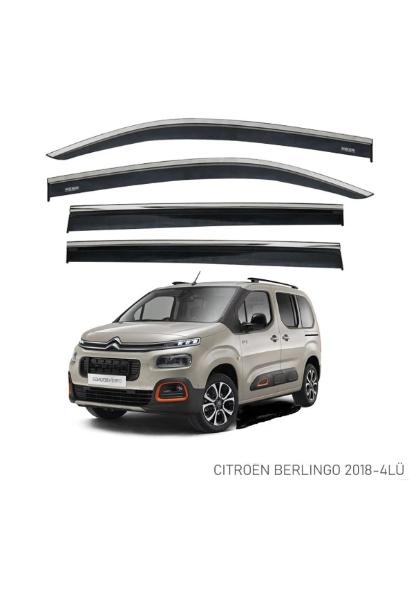 CITROEN BERLİNGO 2019 SONRASI KROMLU CAM RÜZGARLIĞI ürün görseli 1
