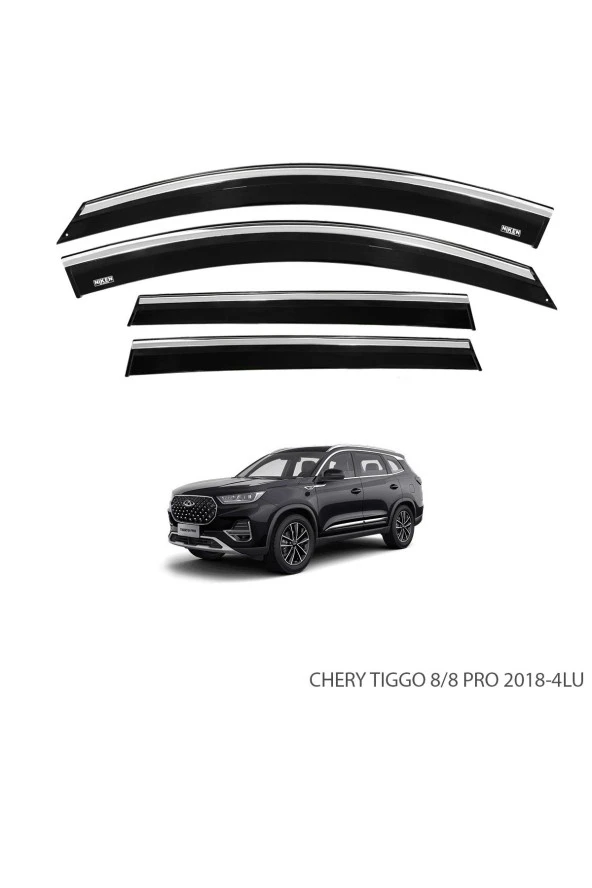 CHERY TIGGO 8 PRO 2023 SONRASI KROMLU CAM RÜZGARLIĞI ürün görseli 1