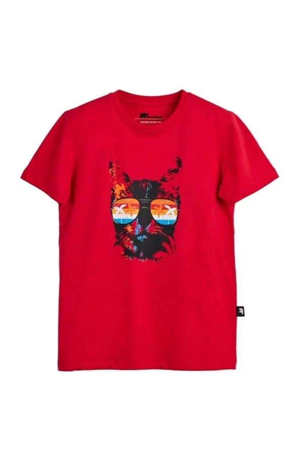 BAD BEAR Manx Kızıl Kırmızı Tişörtü ürün görseli 1