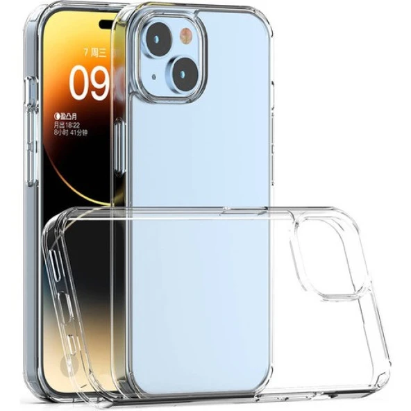 iphone 15 Plus Kamera Korumalı Şeffaf Yumuşak Süper Silikon ürün görseli 1