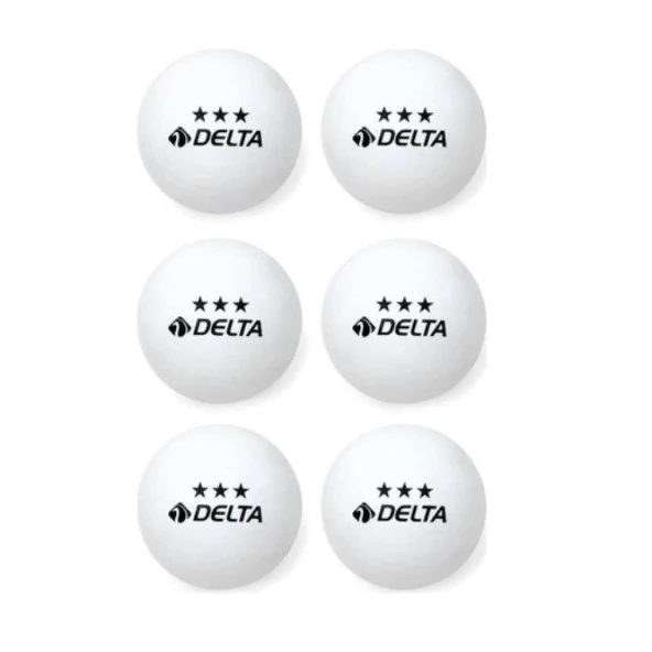 Delta EPW561 Masa Tenisi Topu 6'lı ürün görseli 1
