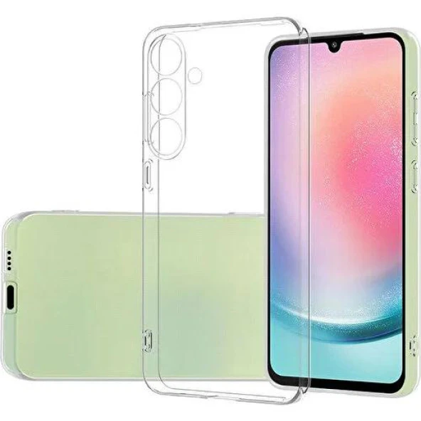 Samsung Galaxy S24 Kamera Korumalı Şeffaf Yumuşak Süper Silikon ürün görseli 1
