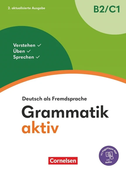 Grammatik aktiv B2-C1 - Deutsch als Fremdsprache 2. Aktualisierte Ausgabe Mit Page-Player App inkl. Audios ürün görseli 1