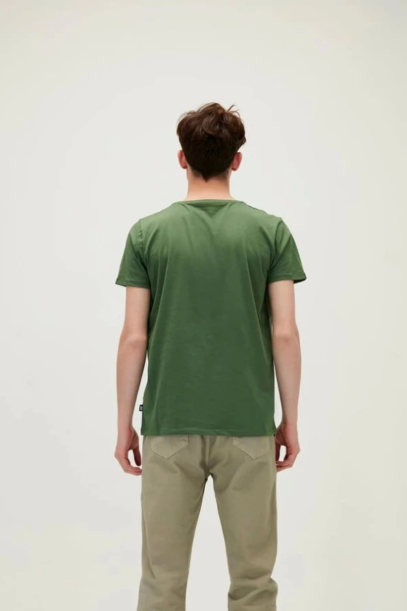 Bad Bear Fancy Forest Yeşil Erkek Tişört - Resim 5