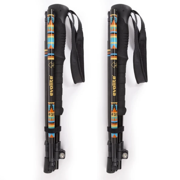 Evolite Compact Micro Quick-Lock Trekking Batonu - Resim 2