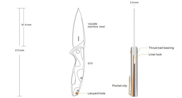 RUIKE P105-Q ÇAKI - Resim 3