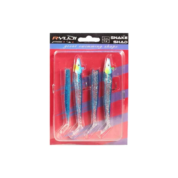Ryuji Snake Shad 12cm 16gr Silikon Yem - Resim 3