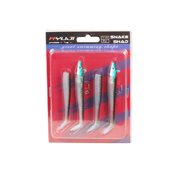 Ryuji Snake Shad 11cm 10gr Silikon Yem - Resim 3
