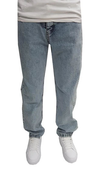 Enerjin Denim Buz Mavi Baggy Jean Pantolon-6682 ürün görseli 1