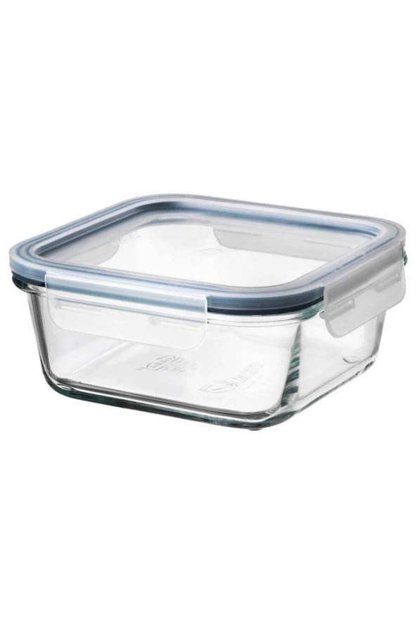 IKEA 365+ 600 Ml 15x15x7 Cm Kare Kapaklı Vakumlu Saklama Kabı Cam - Plastik ürün görseli 1