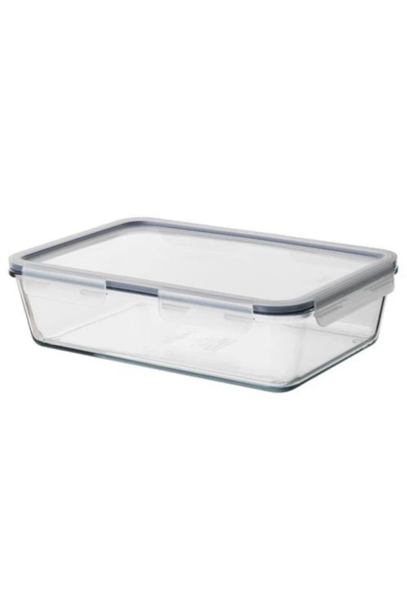 IKEA 365+ Cam Saklama Kabı Plastik Kapaklı Dikdörtgen 3,1 Litre ürün görseli 1