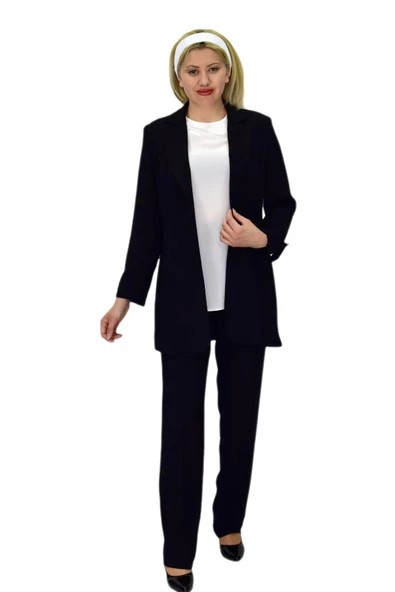 Kadın Ceket Pantolon Bluz 3 Lü Takım BGL-ST03808 ürün görseli 1
