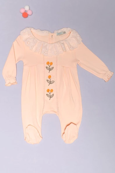 0-12 Aylık Bebek Tulum Somon - 07651.1803. ürün görseli 1