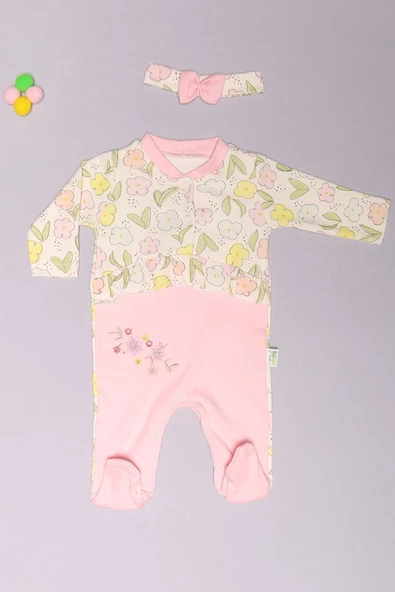 3-12 Aylık Bebek Tulum Pembe - 01206.1803. ürün görseli 1