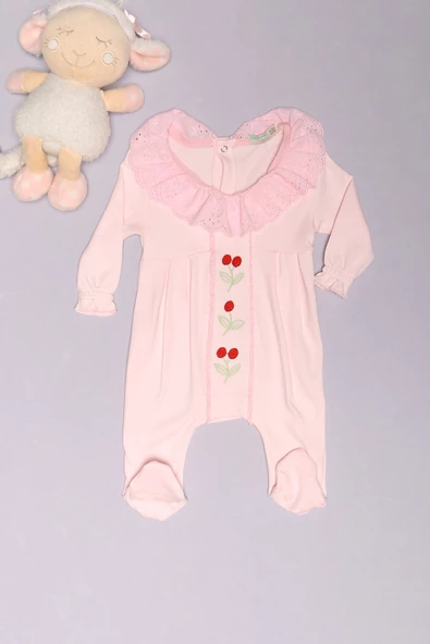 0-12 Aylık Bebek Tulum Pembe - 07651.1803. ürün görseli 1