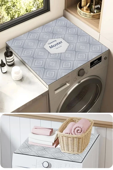 Valerine Life Çamaşır ve Kurutma Makinesi Üstü Düzenleyici Matı Örtüsü Kaymaz Sıvı Geçirmez 27CMD240610 ürün görseli 1