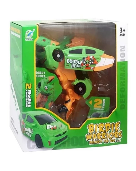 Ctoys Kuşa Dönüşebilen Araba Oyuncak 339 60 Yeşil ürün görseli 1