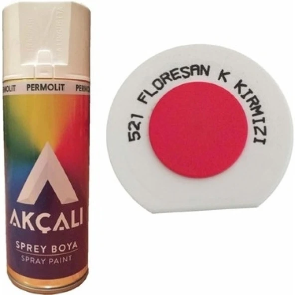 AKÇALI 521 FLORESAN KIRMIZI SPREY 400ML ürün görseli 1