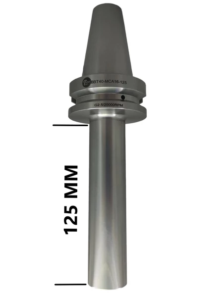 BBT40 MCA16 - 125 BOY VİDALI TUTUCU M16X125 BOY VİDALI TUTUCU 20.000 devir balans alınmıştır ürün görseli 1