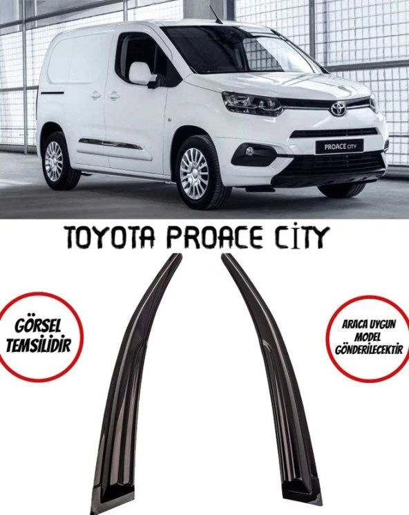Toyota Proace City Cam Rüzgarlığı 2-li ürün görseli 1