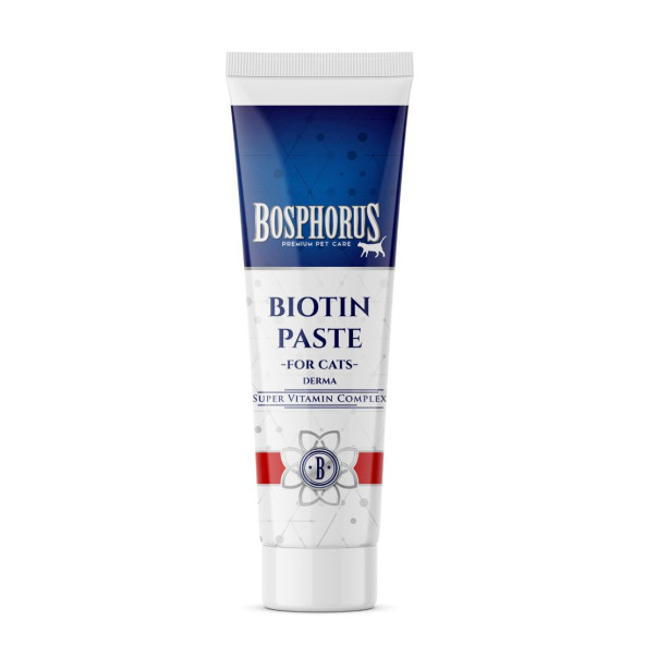 Bosphorus Kediler için Deri ve Tüy Sağlığı Destekleyici Biotin Malt Macunu 100g ürün görseli 1