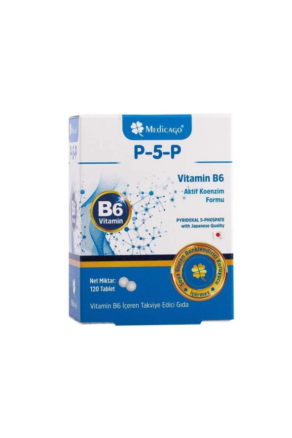 Medicago P-5-P Vitamin B6 120 Tablet ürün görseli 1