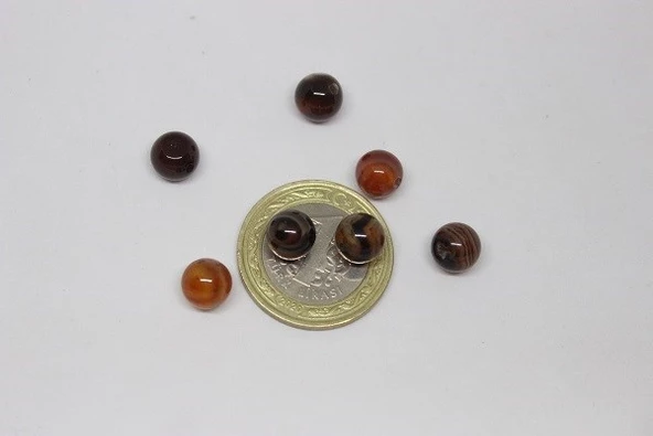 Akik Taşı 8mm/adet (3909) - Resim 6