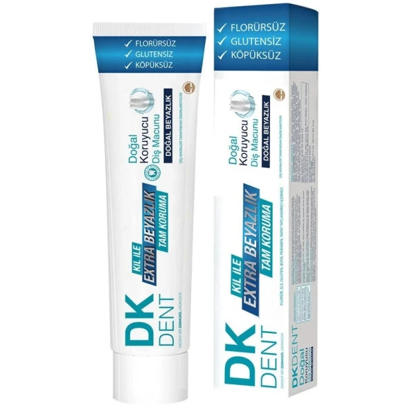 DK Dent Tam Koruma Beyazlatıcı Florürsüz Diş Macunu 75 ml ürün görseli 1