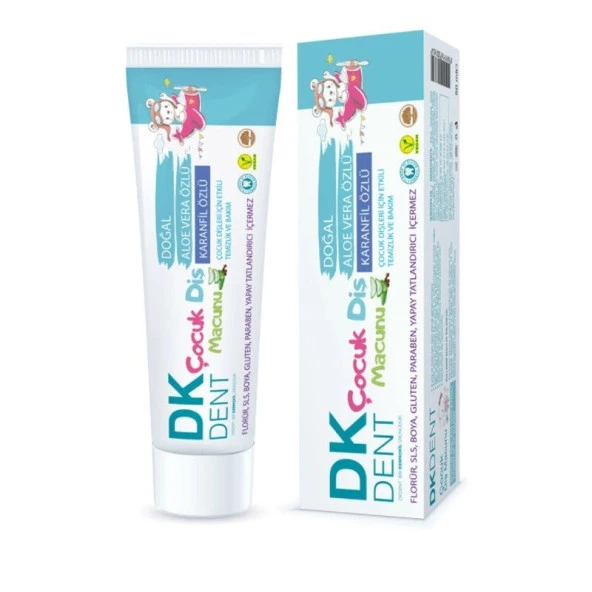 DK Dent Aloe Vera ve Karanfil 50 ml Çocuk Diş Macunu ürün görseli 1
