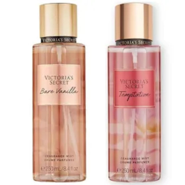 Victoria's Secret Bare Vanilla-Temptation Vücut Spreyi İkili Set ürün görseli 1