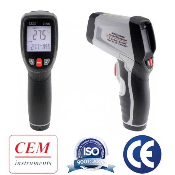 Cem DT835 Dairesel Lazer Termometre-800°C - Resim 2